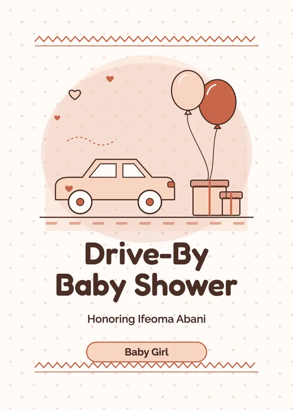 Drive-By Gifts — Drive-By Shower baby shower invitation