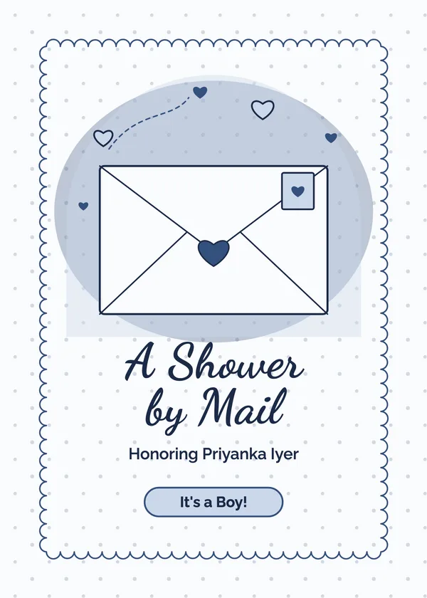 Shower by Mail — Virtual Shower baby shower invitation