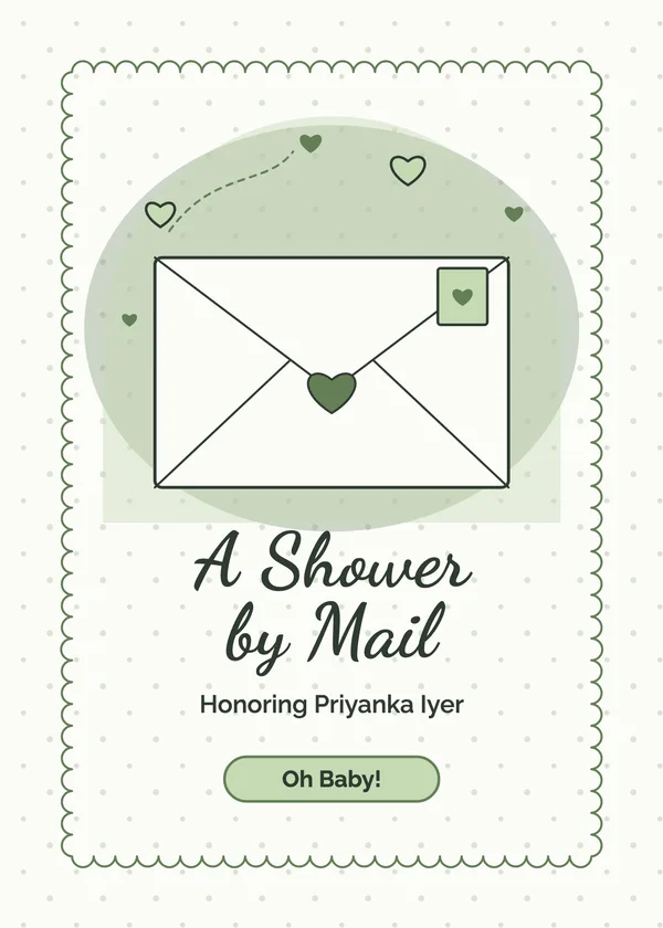 Shower by Mail — Virtual Shower baby shower invitation