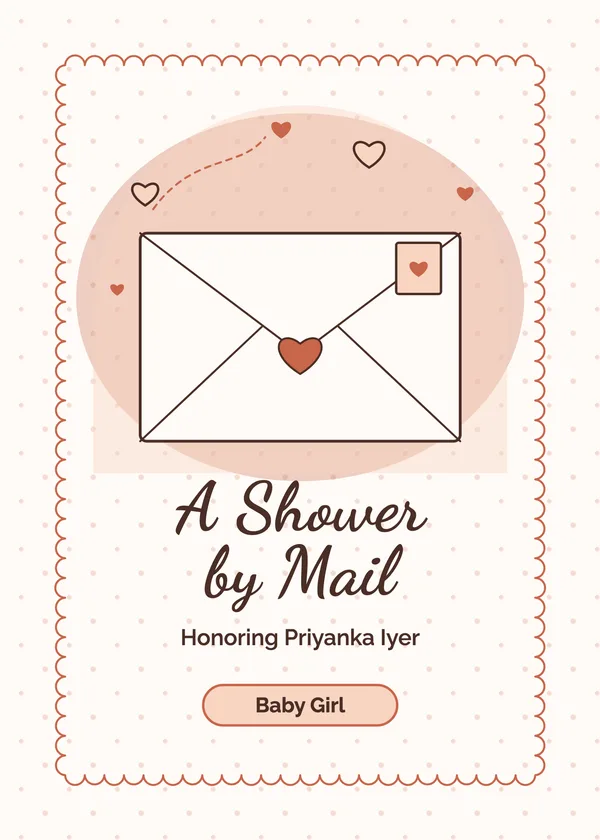 Shower by Mail — Virtual Shower baby shower invitation