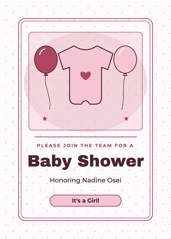 Office Shower — Office Shower baby shower invitation