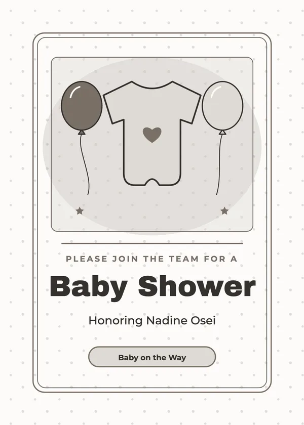 Office Shower — Office Shower baby shower invitation