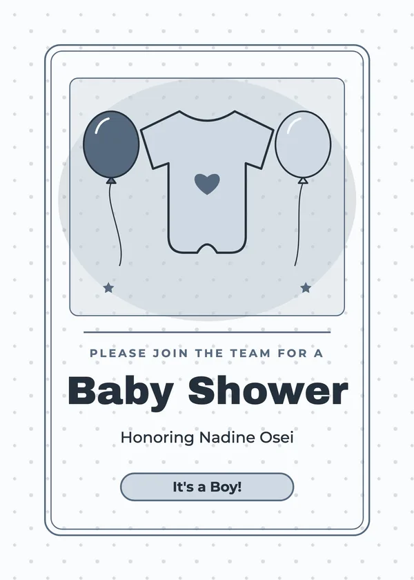 Office Shower — Office Shower baby shower invitation