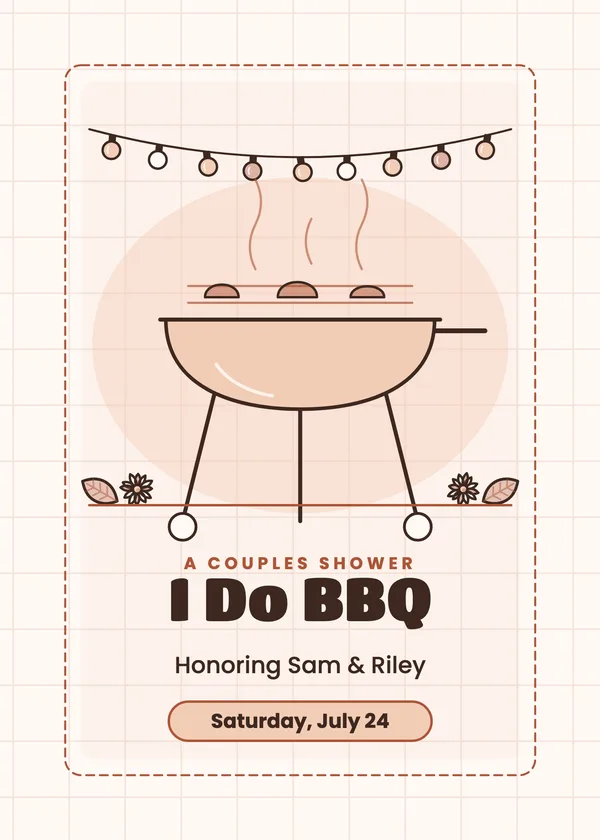 I Do BBQ — shower styles bridal shower invitation