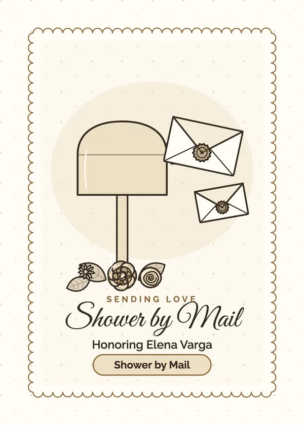 Shower by Mail — Virtual & Shower by Mail bridal shower invitation