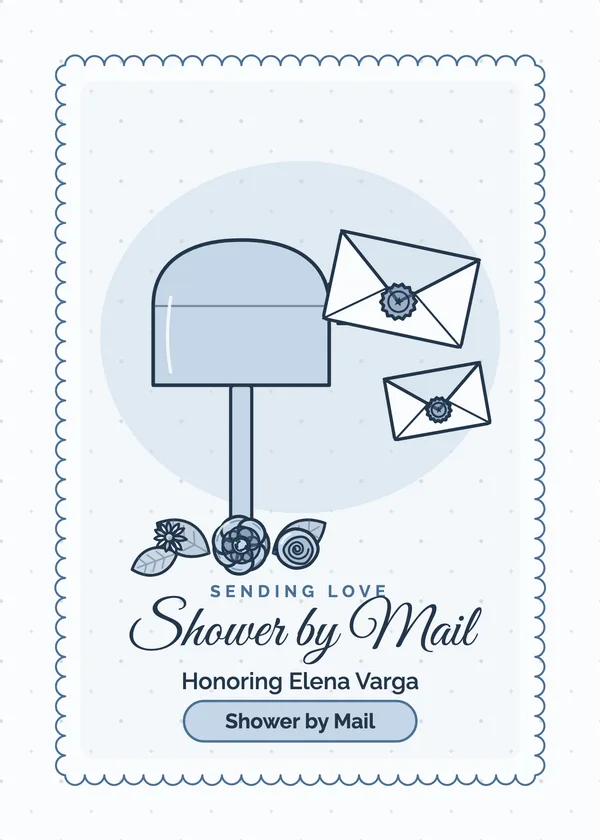 Shower by Mail — Virtual & Shower by Mail bridal shower invitation