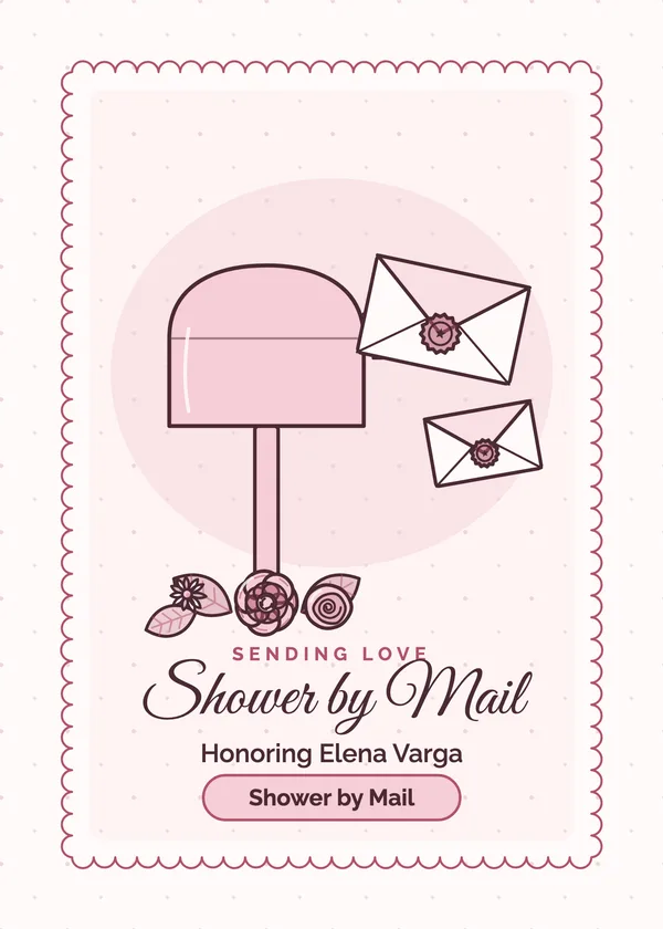 Shower by Mail — Virtual & Shower by Mail bridal shower invitation