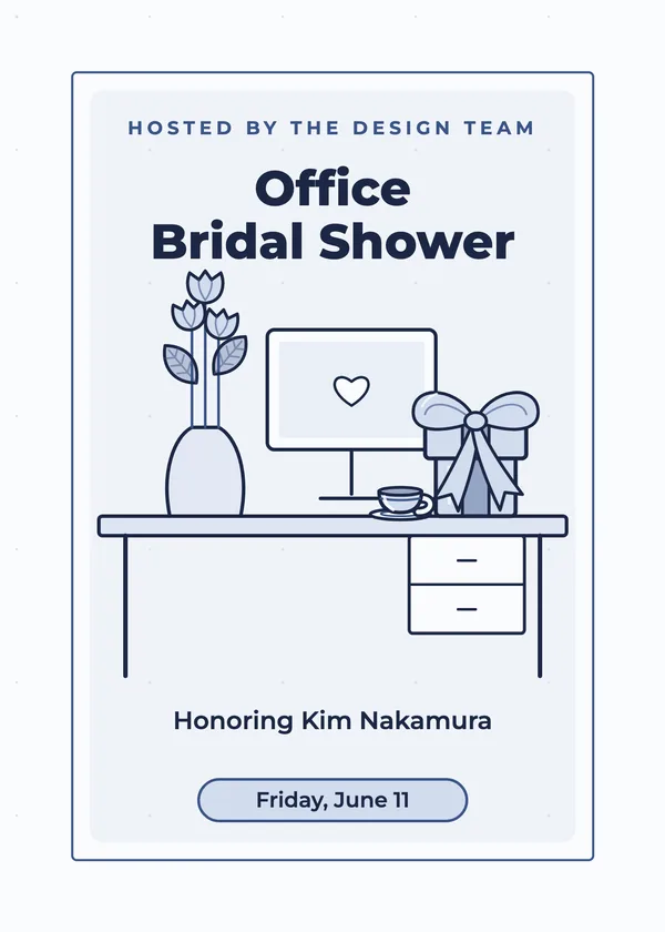 Desk & Gift — Office Shower bridal shower invitation