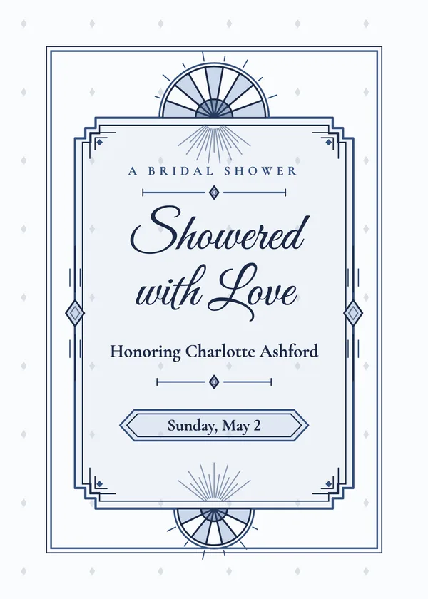 Black & Gold Frame — Black & Gold Glam bridal shower invitation