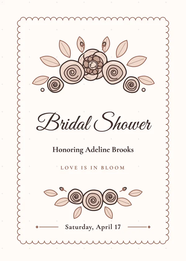 Blush & Rose Gold — Blush & Rose Gold bridal shower invitation