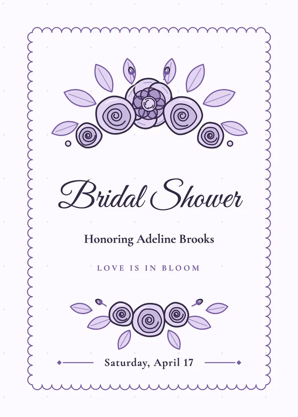 Blush & Rose Gold — Blush & Rose Gold bridal shower invitation