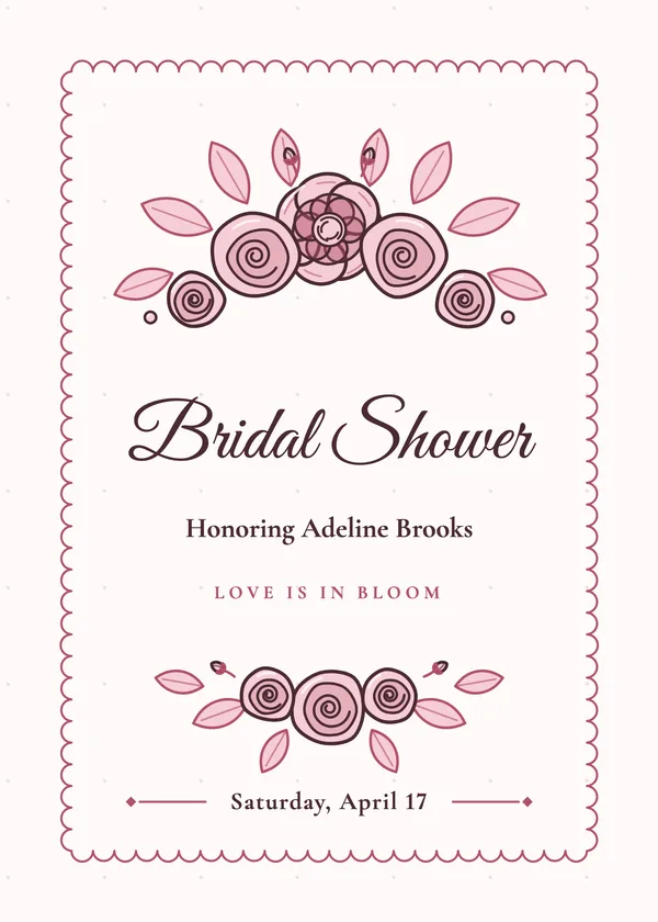 Blush & Rose Gold — Blush & Rose Gold bridal shower invitation