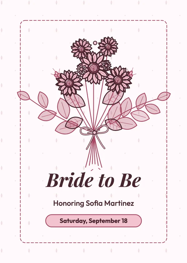 Sunflower Bouquet — Sunflower bridal shower invitation