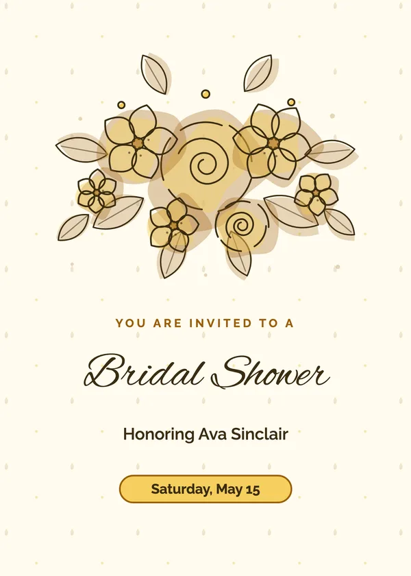 Watercolor Florals — Watercolor Floral bridal shower invitation