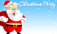 Invitation 5 — Blue Santa preview