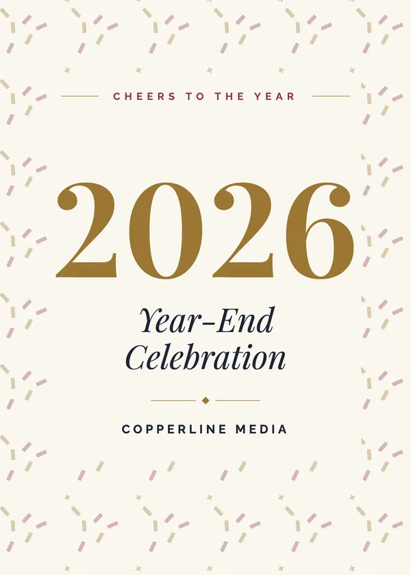 Big Year — Year-End Celebration Christmas party invitation