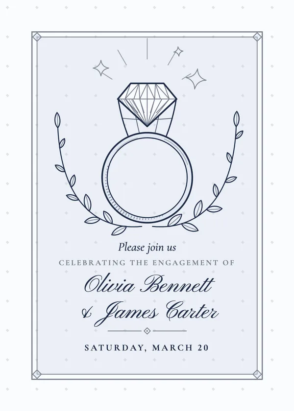 Solitaire — Solitaire engagement invitation