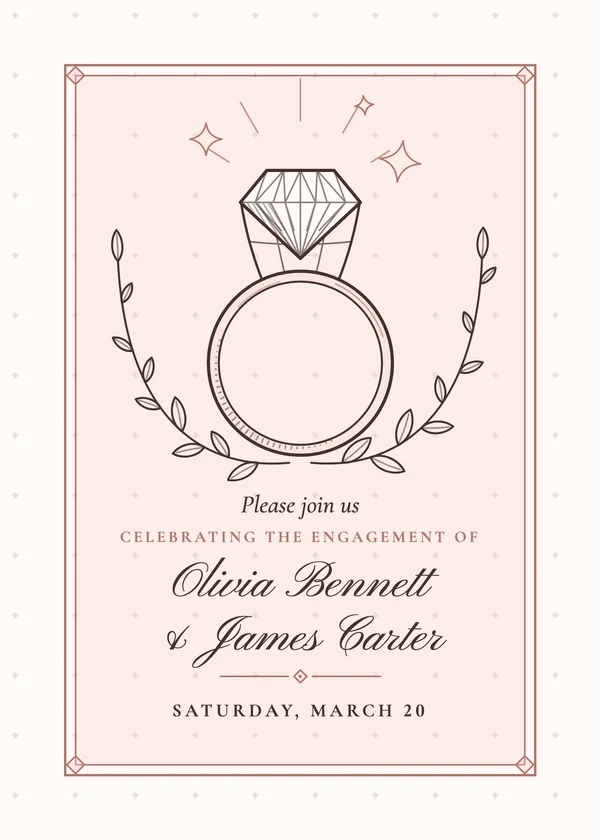 Solitaire — Solitaire engagement invitation