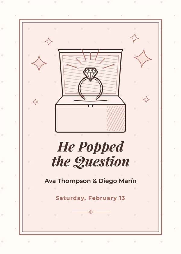 Ring Box — Ring Bling engagement invitation