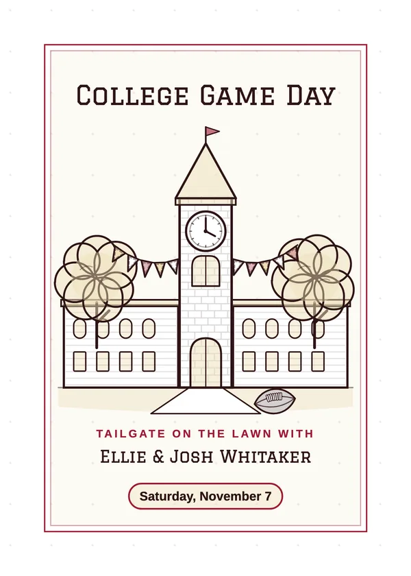Bowl Game & Championship Party Invitations — Free