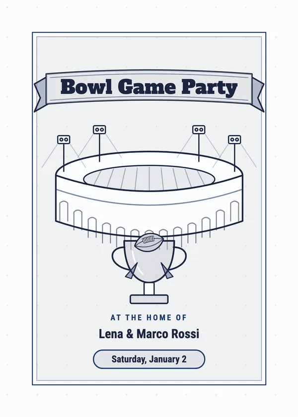 College Game Day Invitations — Customize Online, Free