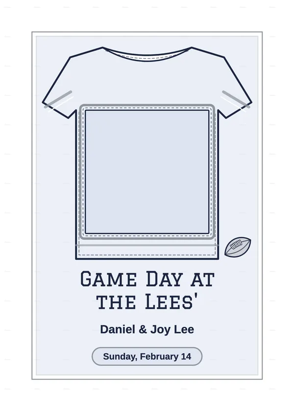 Fill-in-the-Blank Football Party Invitations — Free