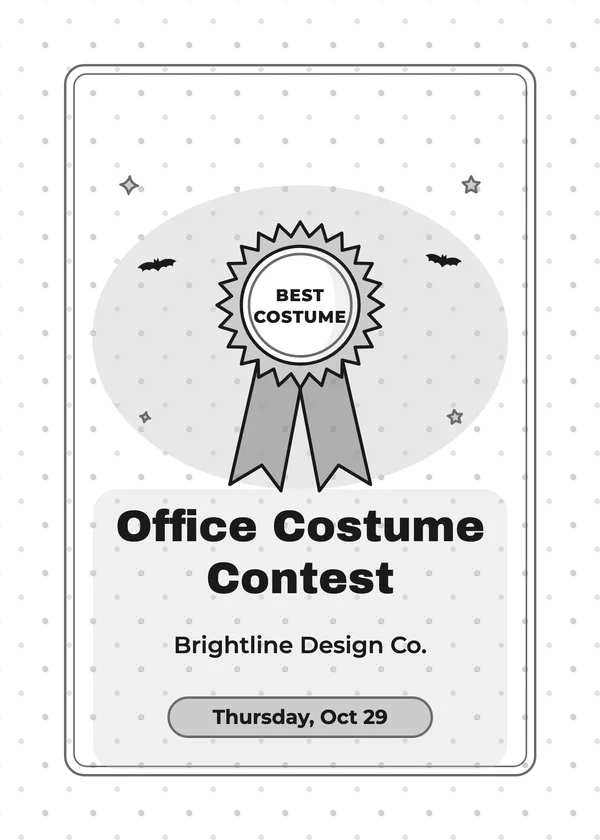 Costume Contest — Office Halloween Halloween invitation