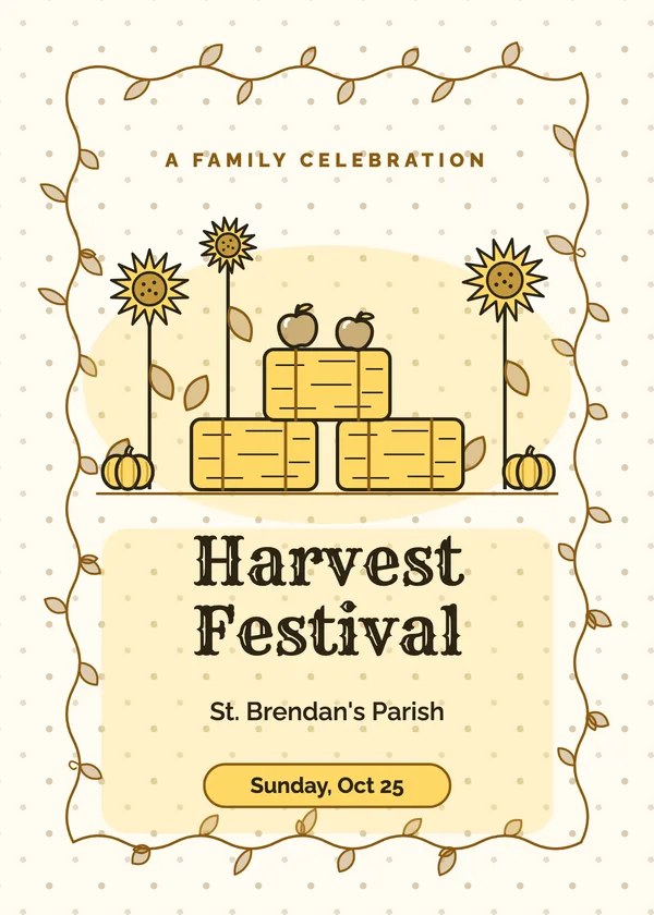 Harvest Festival — Fall Festival & Harvest Halloween invitation