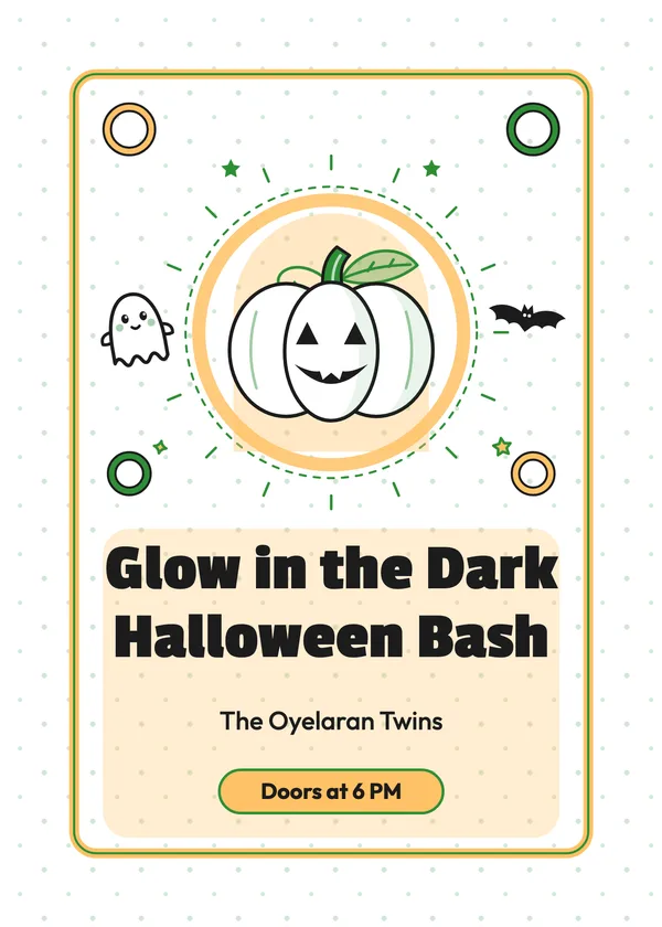 Neon Glow — Glow Party Halloween invitation