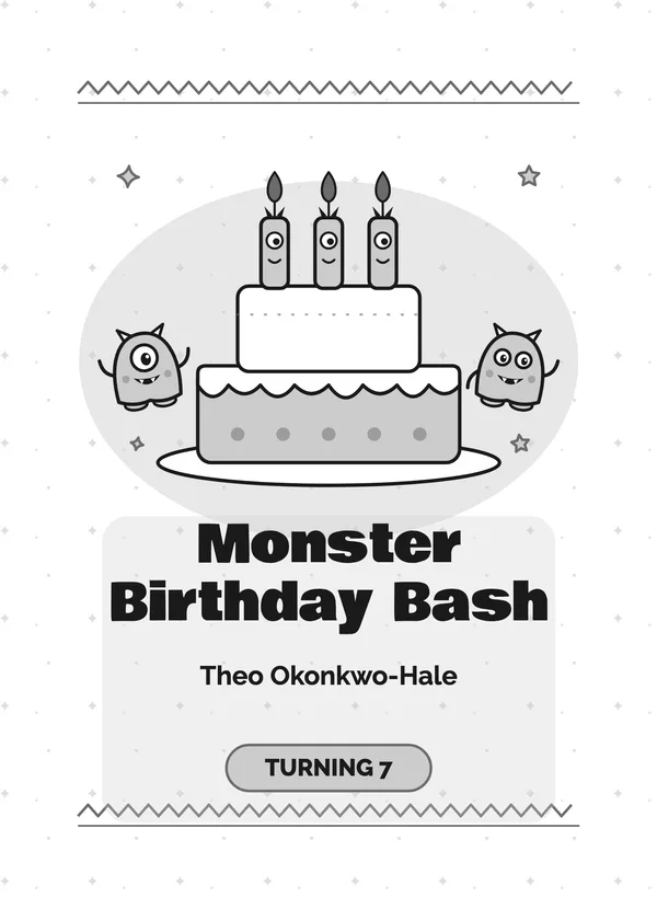 Monster Candles — Kids' Halloween Birthday Halloween invitation
