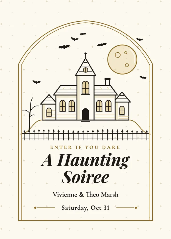 Haunted Mansion — Haunted Mansion & Gothic Halloween invitation