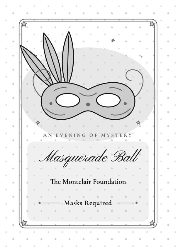 Ornate Mask — Masquerade & Vampires Halloween invitation