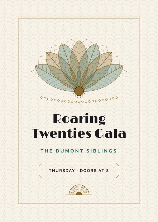 Feather Fan — Roaring Twenties New Year's invitation