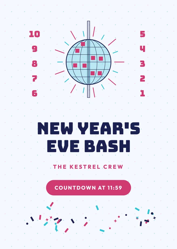 Ball Drop — Countdown & Ball Drop New Year's invitation