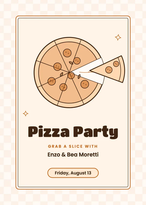 Pizza Party — Pizza Party party invitation