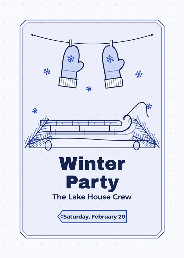 Winter Party — Winter Party party invitation