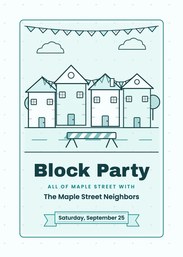 Block Party — Block Party party invitation