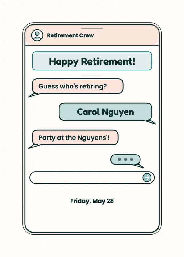 Funny & Simple Retirement Invitations — 9 Free