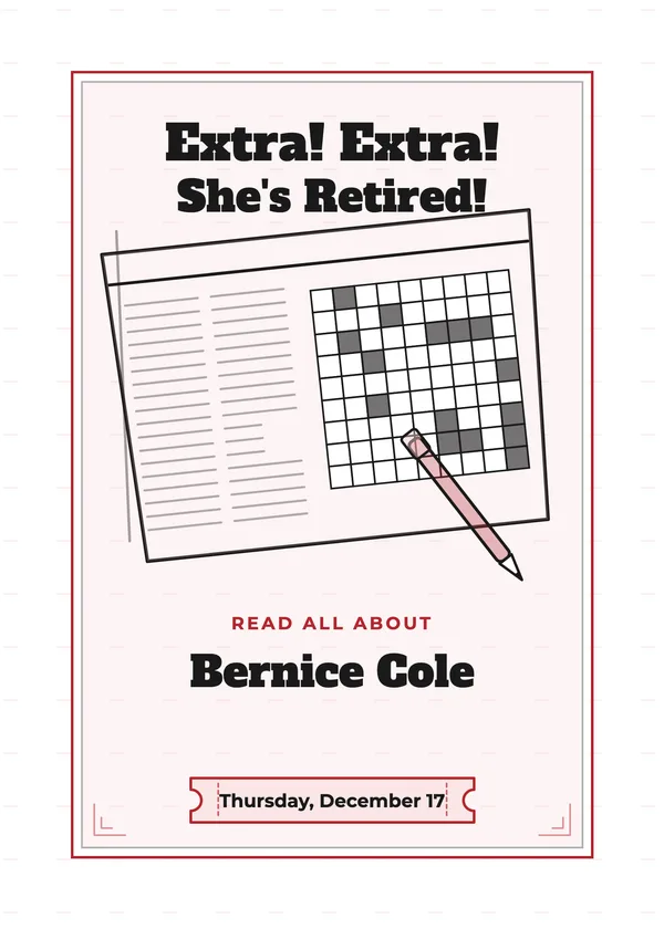 Extra! Extra! — Vintage Newspaper retirement invitation