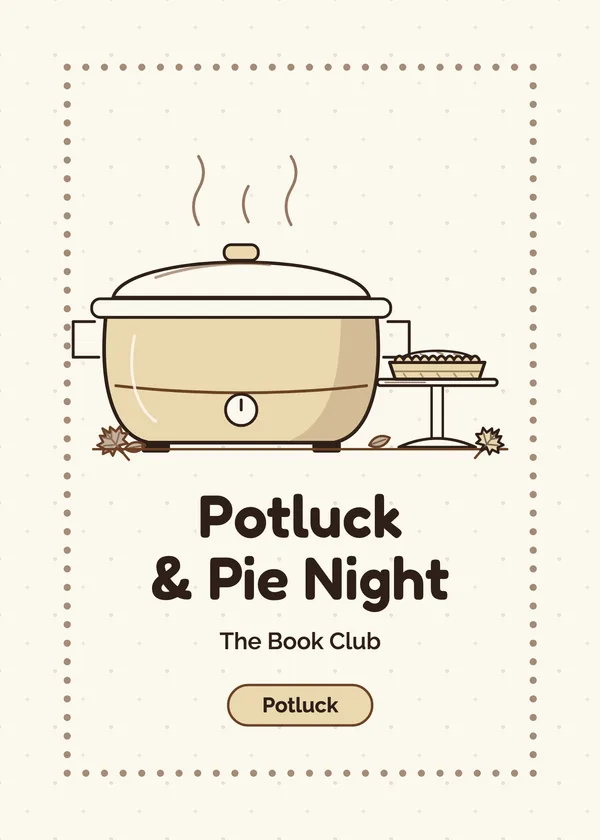Slow Cooker — Thanksgiving Potluck Thanksgiving invitation