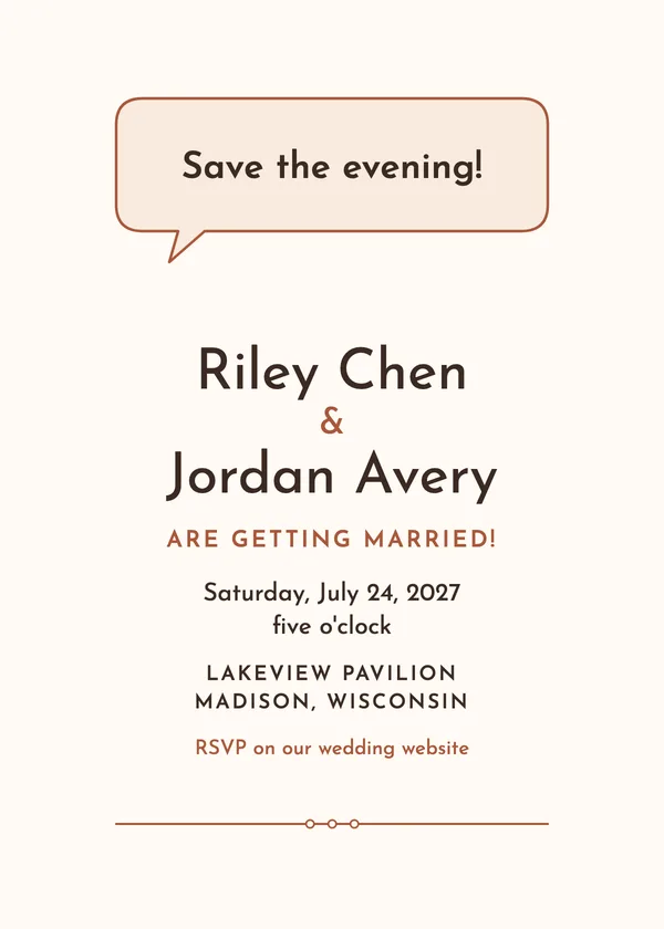 Phone First — Phone-first wedding invitation