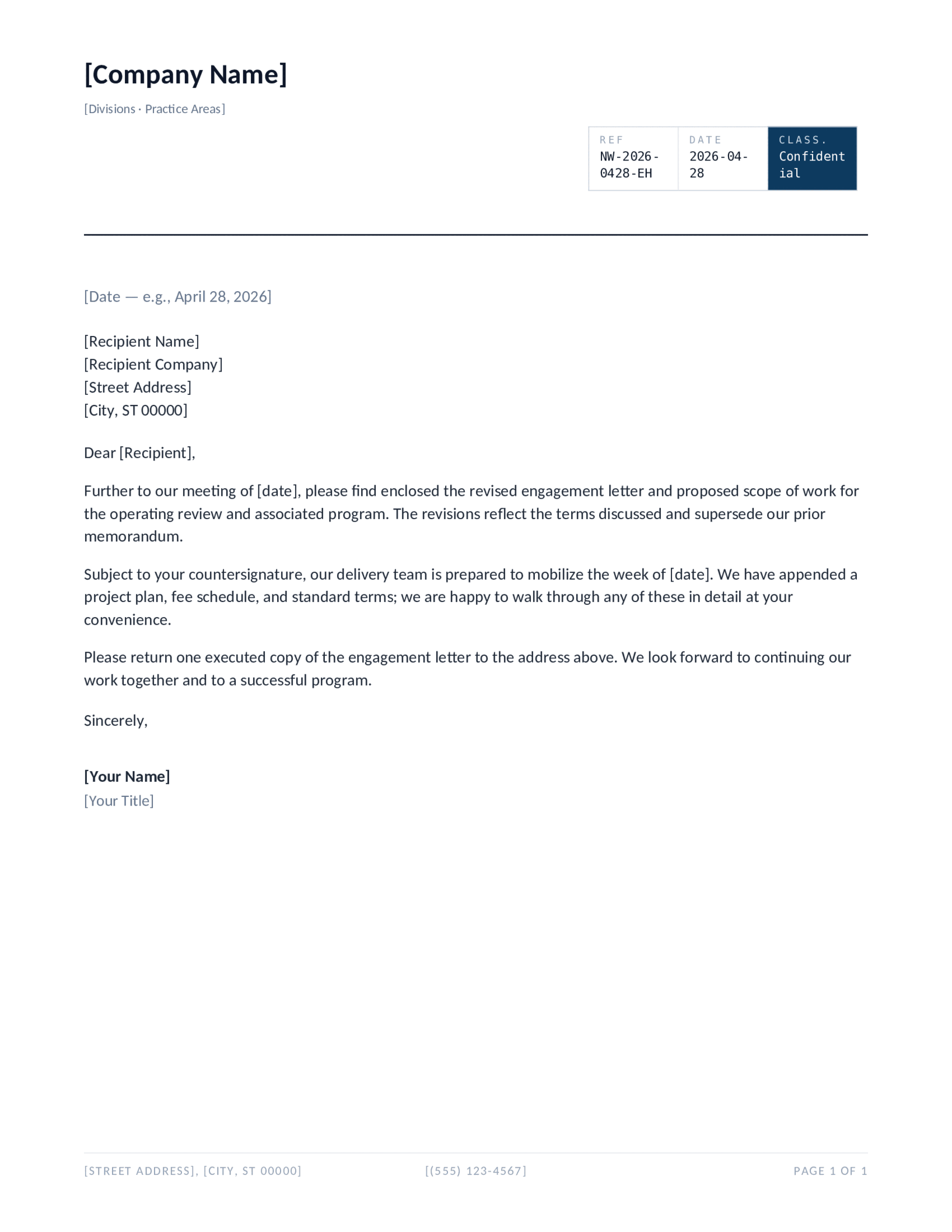 Document-Form Header letterhead template preview