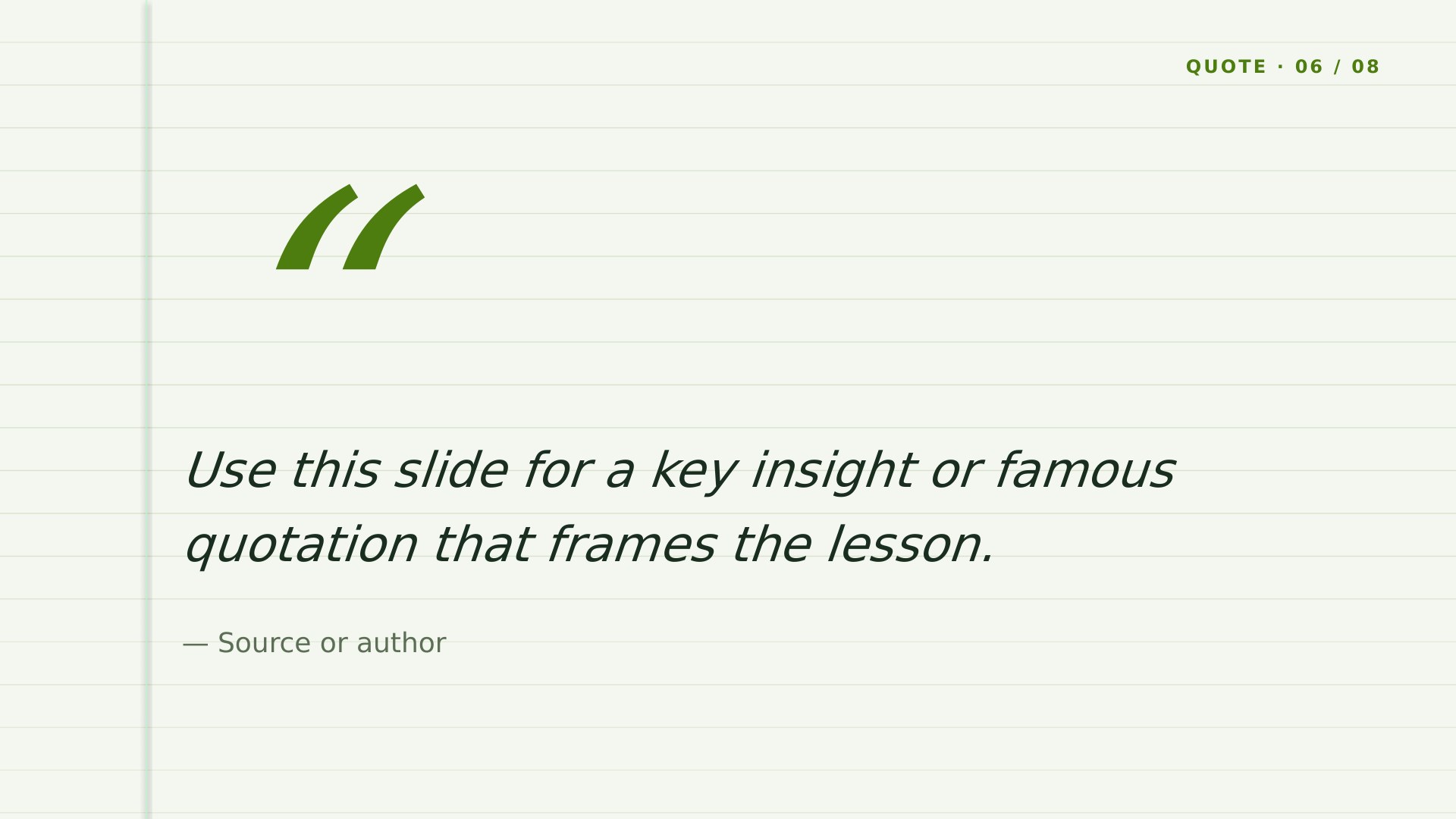 Coursebook — Sage slide 6: Key quote