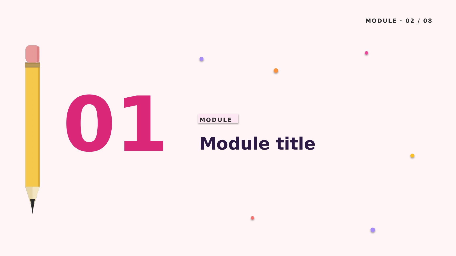 Pencil Box — Floral slide 2: Module divider