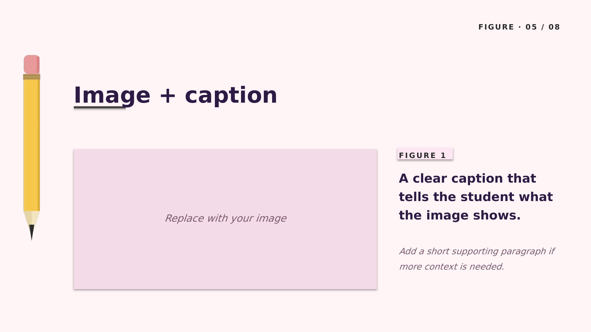 Pencil Box — Floral slide 5: Figure + caption
