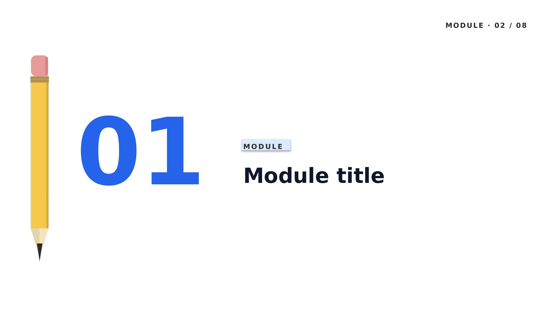 Pencil Box — Sky Blue slide 2: Module divider