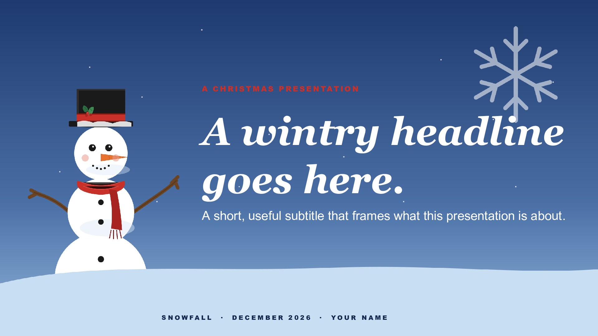 Snowfall — Twilight slide 1: Title cover