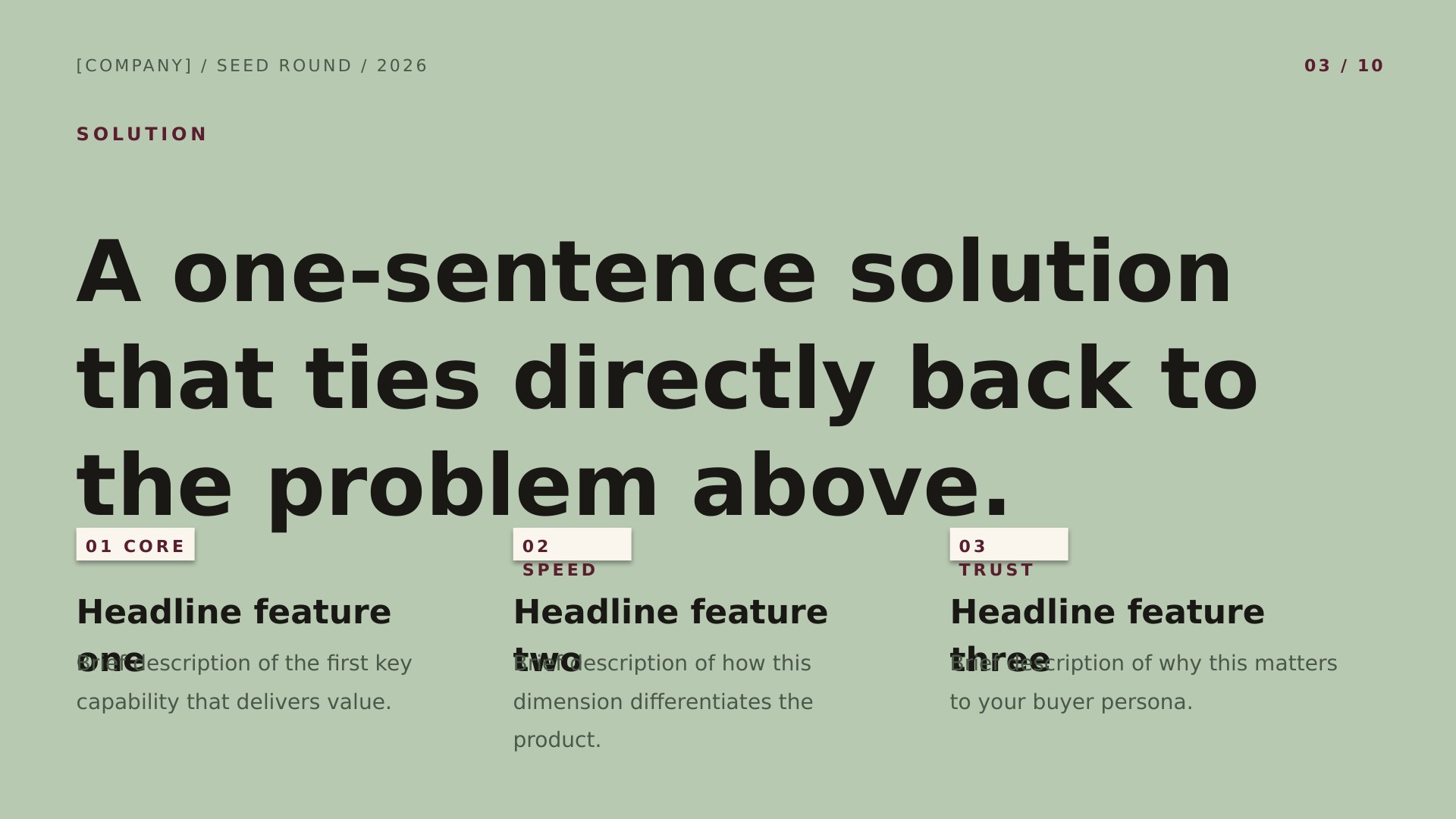 Spectrum — Curated Color Per Slide slide 3: Solution
