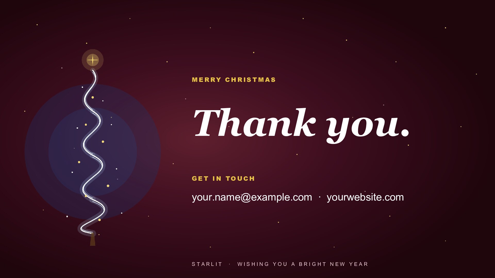 Starlit — Cranberry slide 8: Closing