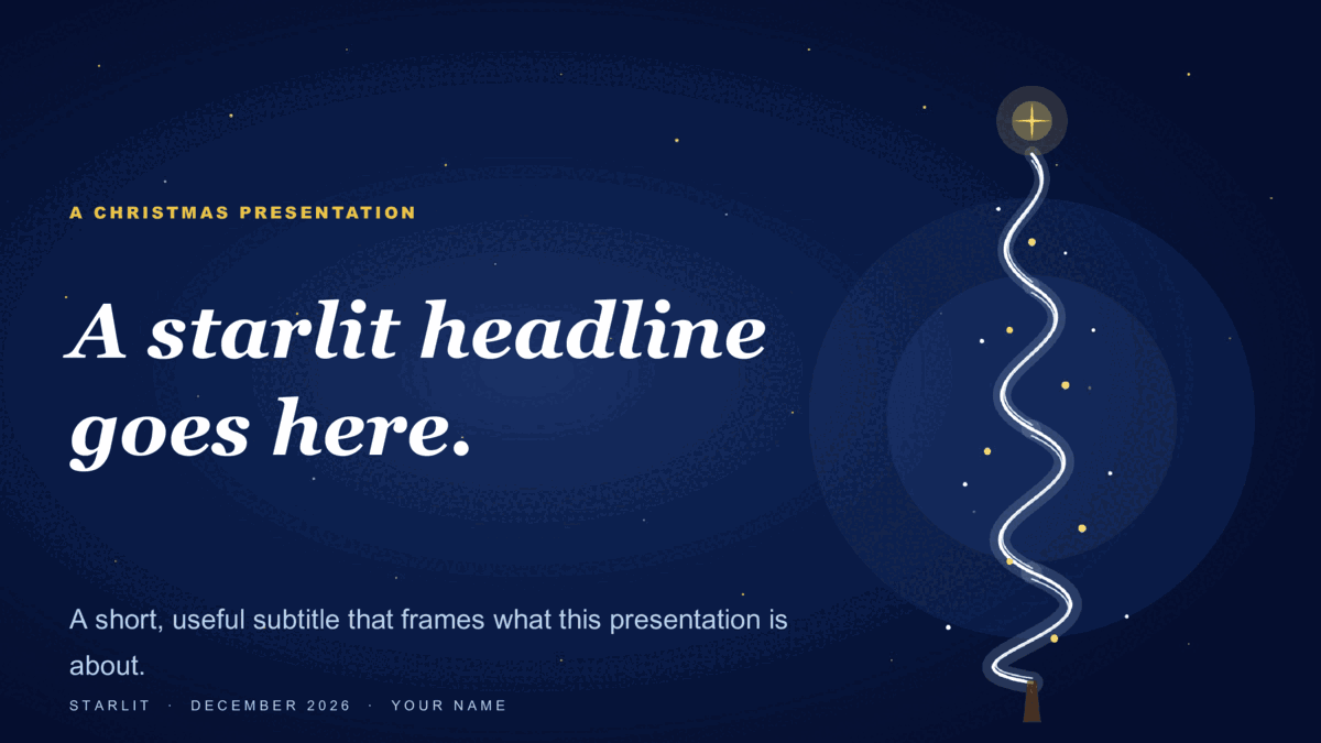 Christmas Google Slides preview
